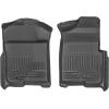 imageHusky Liners Weatherbeater Floor Mats  Fits 20092014 Ford F150 All Cabs wOut Manual Shifter  Front Row 2pc Black  18331Black