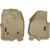 imageHusky Liners Weatherbeater Floor Mats  Fits 20122016 Ford F250F350 Crew CAB ONLY with Drivers Side Foor Rest ampamp Without Manual Transfer Case Shifter  Front ampamp 2nd Row 3pc Black  99711Tan