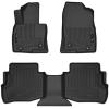 imageHusky Liners Weatherbeater Floor Mats  Fits 2016  2023 Mazda CX9  Front ampamp 2nd Row 3pc Black  95611Black