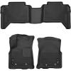 imageHusky Liners Weatherbeater Floor Mats  Fits 20182024 Toyota Tacoma Double ampamp Access CAB ONLY wAuto Trans  Front Row 2pc Black  13971Black