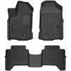 imageHusky Liners Weatherbeater Floor Mats  Fits 2019  2023 Ford Ranger SuperCrew  Front ampamp 2nd Row 3pc Black  94101Black