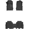 imageHusky Liners Weatherbeater Floor Mats  Fits 20212024 Ford Bronco 2Dr  Front ampamp 2nd Row 3pc Black  95311Black