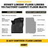 imageHusky Liners Xact Contour Floor Mats  Fits 20222026 Toyota Tundra Double CAB ONLY  Front ampamp 2nd Row 3pc Black  53938