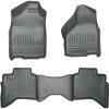 imageHusky Liners Weatherbeater Floor Mats  Fits 2002  2008 Ram 1500 Crew Cab 2003  2009 Ram 25003500 Crew Cab  Front ampamp 2nd Row 3pc Black  98031Grey