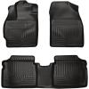 imageHusky Liners Weatherbeater Floor Mats  Fits 20102014 Toyota Prius  Front ampamp 2nd Row 3pc Black  98921Black