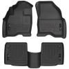imageHusky Liners Weatherbeater Floor Mats  Fits 2011  2014 Ford Explorer  Front ampamp 2nd Row 3pc Black  98761