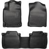imageHusky Liners Weatherbeater Floor Mats  Fits 20122017 Toyota Camry  Front ampamp 2nd Row 3pc Black  98901Black
