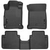 imageHusky Liners Weatherbeater Floor Mats  Fits 2013  2017 Honda Accord Sedan  Front ampamp 2nd Row 3pc Black  984812013  2017