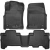 imageHusky Liners Weatherbeater Floor Mats  Fits 2013  2024 Toyota 4Runner 2014  2024 Lexus GX460  Front ampamp 2nd Row 3pc Black  99571Black