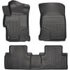imageHusky Liners Weatherbeater Floor Mats  Fits 20142015 Honda Civic 4Door  Front ampamp 2nd Row 3pc Black  99441