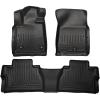 imageHusky Liners Weatherbeater Floor Mats  Fits 20142021 Toyota Tundra Double CAB ONLY Footwell Coverage  Front ampamp 2nd Row 3pc Black  99561