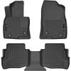 imageHusky Liners Weatherbeater Floor Mats  Fits 2016  2023 Mazda CX9  Front ampamp 2nd Row 3pc Black  95611Black