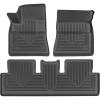 imageHusky Liners Weatherbeater Floor Mats  Fits 20202025 Tesla Model Y  Front ampamp 2nd Row 3pc Black  95211Front  2nd Row