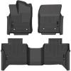 imageHusky Liners Weatherbeater Floor Mats  Fits 20222026 Toyota Tundra CREWMAX CAB ONLY  Front ampamp 2nd Row 3pc Black  99481