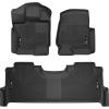 imageHusky Liners Xact Contour Floor Mats  Fits 20222026 Toyota Tundra Double CAB ONLY  Front ampamp 2nd Row 3pc Black  53938