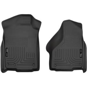 imageHusky Liners Weatherbeater Floor Mats  Fits 20022024 Dodge Ram 1500 1924 Classic Body Only See Description for Details  Front Row 2pc Black  18031