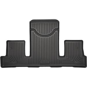 imageHusky Liners Weatherbeater Floor Mats  Fits 20082017 Buick Enclave 20092017 Chevrolet Traverse 20072017 GMC Acadia 2017 Ltd Only 20072010 Saturn Outlook  Front Row 2pc Black  182113rd Row  Models w2nd Row Bucket