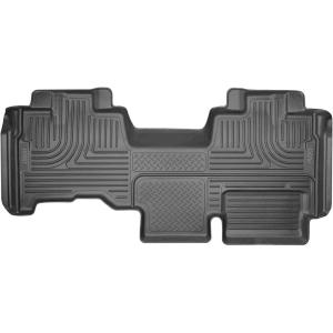 imageHusky Liners Weatherbeater Floor Mats  Fits 2009  2014 Ford F150 SuperCrew Cab wout Manual Shifter Footwell Coverage  Front ampamp 2nd Row 3pc Black  98331Black