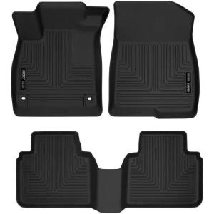 imageHusky Liners Weatherbeater Floor Mats  Fits 2013  2017 Honda Accord Sedan  Front ampamp 2nd Row 3pc Black  984812018  2022