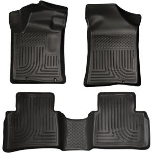 imageHusky Liners Weatherbeater Floor Mats  Fits 20132018 Nissan Altima  Front ampamp 2nd Row 3pc Black  99641Black