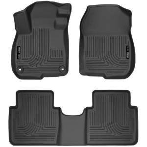 imageHusky Liners Weatherbeater Floor Mats  Fits 20172022 Honda CRV Includes Hybrid Model  Front ampamp 2nd Row 3pc Black  994012017  2022