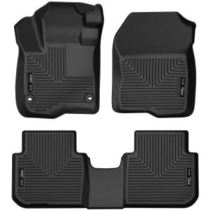 imageHusky Liners Weatherbeater Floor Mats  Fits 20172022 Honda CRV Includes Hybrid Model  Front ampamp 2nd Row 3pc Black  994012023  2024