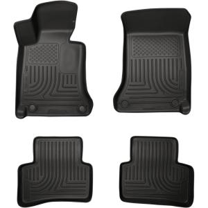 imageHusky Liners Weatherbeater Floor Mats  Fits 20172022 MercedesBenz GLC300  Front ampamp 2nd Row 3pc Black  99391Front  2nd Row