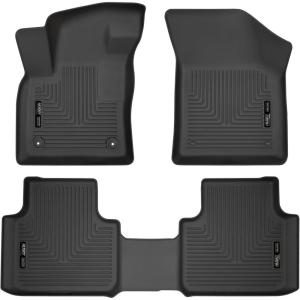 imageHusky Liners Weatherbeater Floor Mats  Fits 20182025 Volkswagen Atlas 20202025 Atlas Cross Sport  Front ampamp 2nd Row 3pc Black  95661