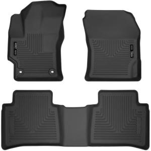 imageHusky Liners Weatherbeater Floor Mats  Fits 2020  2025 Toyota Corolla Sedan  Front ampamp 2nd Row 3pc Black  95751Black