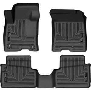 imageHusky Liners Weatherbeater Floor Mats  Fits 20222026 Ford Maverick Hybrid Models Only  Front ampamp 2nd Row 3pc Black  95401Hybrid