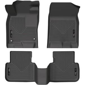 imageHusky Liners Weatherbeater Floor Mats  Fits 20222026 Honda Civic HatchbackSedan ampamp 20232024 Acura Integra Hatchback  Front ampamp 2nd Row 3pc Black  95521