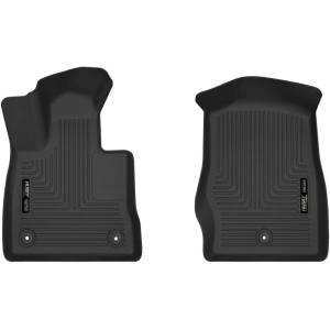 imageHusky Liners Xact Contour Floor Mats  Fits 20202026 Ford Explorer  Front Row 2pc Black  54871