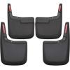imageHusky Liners  Front ampamp Rear Mud Guards  20152020 Ford F150 wOEM Fender Flares Front ampamp Rear Set  Black 4 Pc  584564 Piece Set