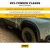 imageHusky Liners Fender Flares RVL Style  Fits 20192026 Chevrolet Silverado 1500  Front ampamp Rear 4pcs Black  2804993