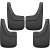 imageHusky Liners  56886 Fits 201418 Chevrolet Silveado 1500 2019 Chevrolet Silverado 1500 LD 201519 Chevrolet Silverado 25003500  SINGLE REAR WHEELS Custom Front and Rear Mud Guard Set BlackCustom Front and Rear Mud Guard Set