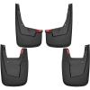 imageHusky Liners  Front ampamp Rear Mud Guards  Fits 20192024 Ram 1500 wOut OEM Fender Flares  Black 4 Pc  58146Custom Front and Rear Mud Guard Set