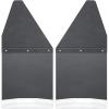 imageHusky Liners  Mud Flaps  Kick Back Mud Flaps 12quot Wide  Black Top and Stainless Steel Weight  Black  17100  Fits Chevrolet Silverado Ford F150 Dodge Ram Toyota TocomaTundra 2 Pcs