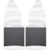 imageHusky Liners  Mud Flaps  Kick Back Mud Flaps 12quot Wide  Stainless Steel Top and Weight  Black  17099  Fits 19882018 Ford F150F250F350 2 Pcs
