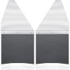 imageHusky Liners  Mud Flaps  Kick Back Mud Flaps 12quot Wide  Stainless Steel Top and Weight  Stainless Steel  17097  Fits Chevrolet Silverado Ford F150 Dodge Ram Toyota TocomaTundra 2 Pcs Black