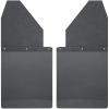 imageHusky Liners  Mud Flaps  Kick Back Mud Flaps 14quot Wide  Black Top and Black Weight  Black  17112  Fits Chevrolet Silverado Ford F150 Dodge Ram Toyota TocomaTundra 2 Pcs