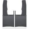 imageHusky Liners  Mud Flaps  Kick Back Mud Flaps Front 12quot Wide  Black Top and Stainless Steel Weight  Black  17102  Fits 20092018 Dodge Ram 150025003500 2019 DodgeRam 1500 2 Pcs