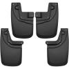 imageHusky Liners  Rear Mud Guards  20052015 Toyota Tacoma wOEM Fender Flares ampamp Mud Guards Rear Set  Black 2 Pc  57931Custom Front and Rear Mud Guard Set