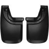 imageHusky Liners  Rear Mud Guards  20052015 Toyota Tacoma wOEM Fender Flares ampamp Mud Guards Rear Set  Black 2 Pc  57931Custom Rear Mud Guards