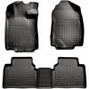 imageHusky Liners 98361 Fits 2006 Lincoln Zephyr 201012 Ford Fusion 201012 Lincoln MKZ 201011 Mercury Milan  Front Wheel Drive Weatherbeater Front ampamp 2nd Seat Floor MatsBlack