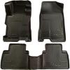 imageHusky Liners Weatherbeater Floor Mats  Fits 20122013 Honda Civic 4Door  Front ampamp 2nd Row 3pc Black  98441Black