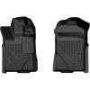 imageHusky Liners Xact Contour Floor Mats  Fits 20092014 Ford F150 SuperCrew Footwell Coverage  2nd Row 1pc Black  53411