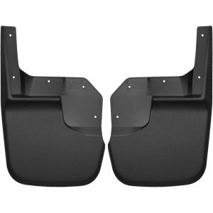 imageHusky Liners  Front Mud Guards  2007  2018 Jeep Wrangler w Standard Bumper Front Set  Black 2 Pc  56141