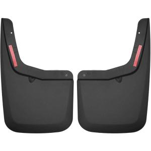 imageHusky Liners  Front ampamp Rear Mud Guards  20152020 Ford F150 wOEM Fender Flares Front ampamp Rear Set  Black 4 Pc  58456Custom Rear Mud Guards