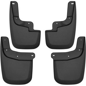 imageHusky Liners  Front ampamp Rear Mud Guards  20152022 Chevrolet Colorado GMC Canyon wo Flares or Cladding Excludes ZR2 Front ampamp Rear Set  Black 4 Pc  58236