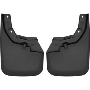imageHusky Liners  Front ampamp Rear Mud Guards  20162023 Toyota Tacoma with OEM Fender Flares  Black 2 Pc  56946Custom Front Mud Guards